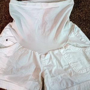 Motherhood White Maternity Short Size Small